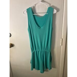 GAP Sleeveless Green Drawstring Waist.Romper S Tall Coconut Girl Costal Cowgirl